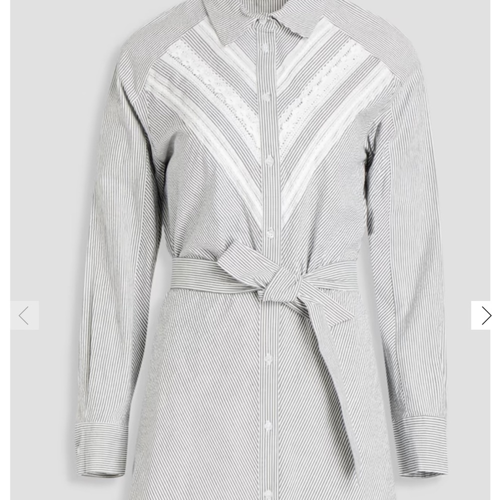 Maje cotton button down dress size 38
